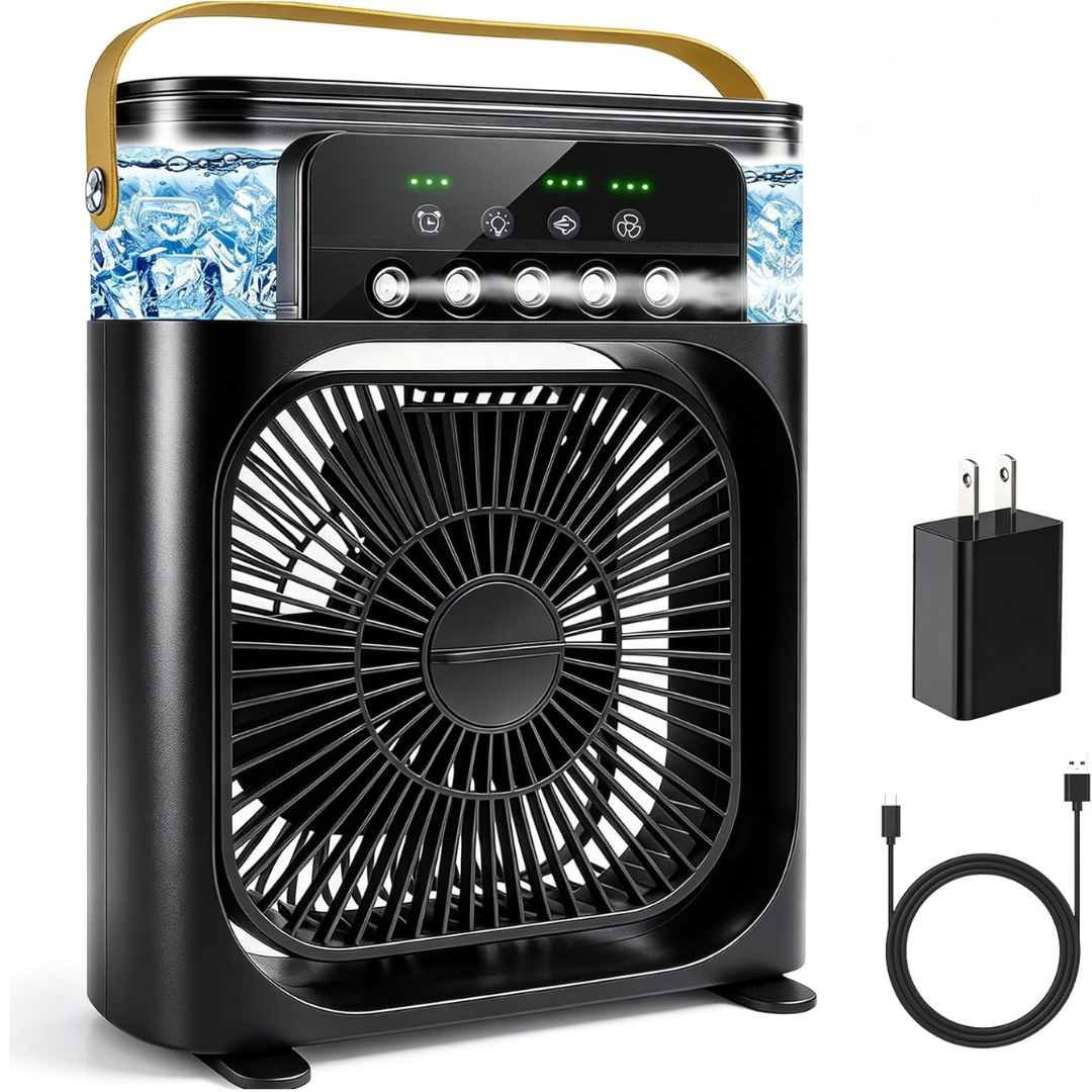 Hidrocool 4-in-1 Portable Air Conditioner | With Fan, Humidifier, Fragrance & LED Light