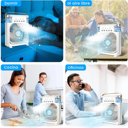 Hidrocool 4-in-1 Portable Air Conditioner | With Fan, Humidifier, Fragrance & LED Light