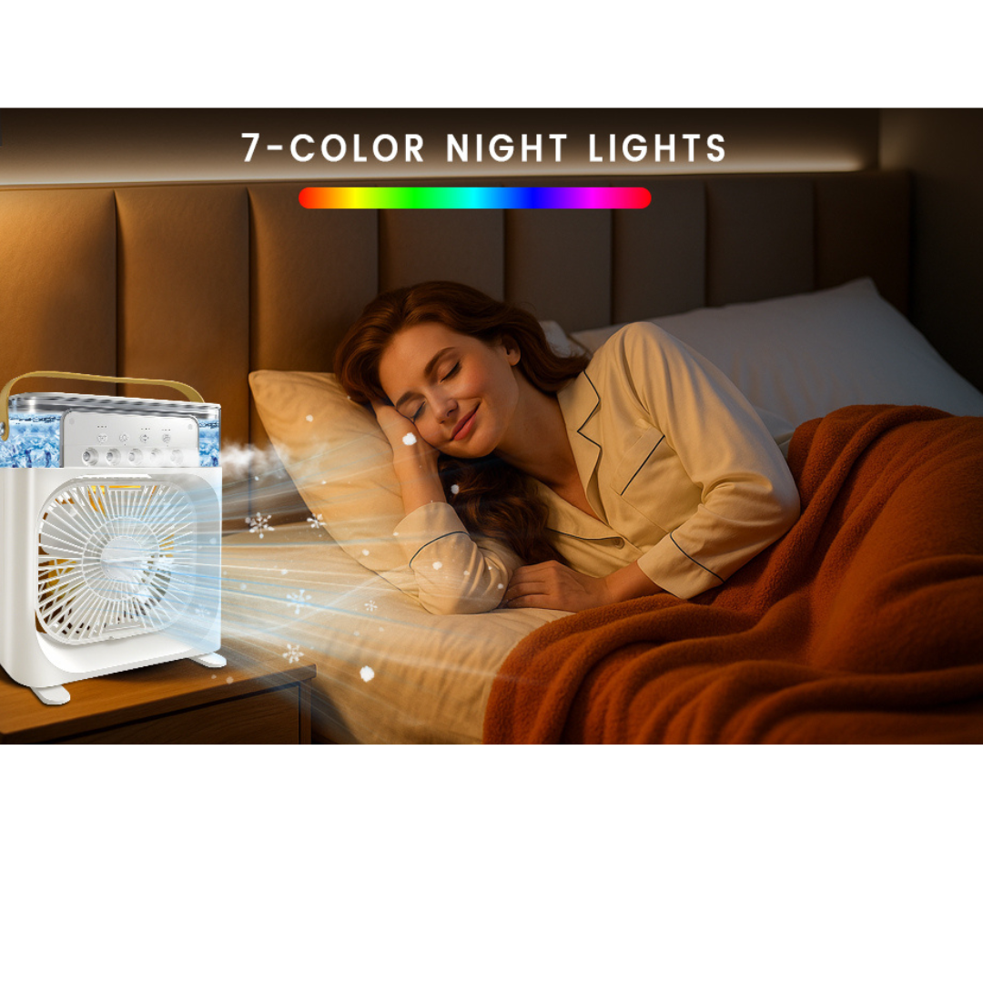 Hidrocool 4-in-1 Portable Air Conditioner | With Fan, Humidifier, Fragrance & LED Light